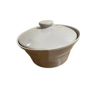 Vintage Mason Cash 2.5 Litre Oven Safe Casserole Dish With Lid, Grey